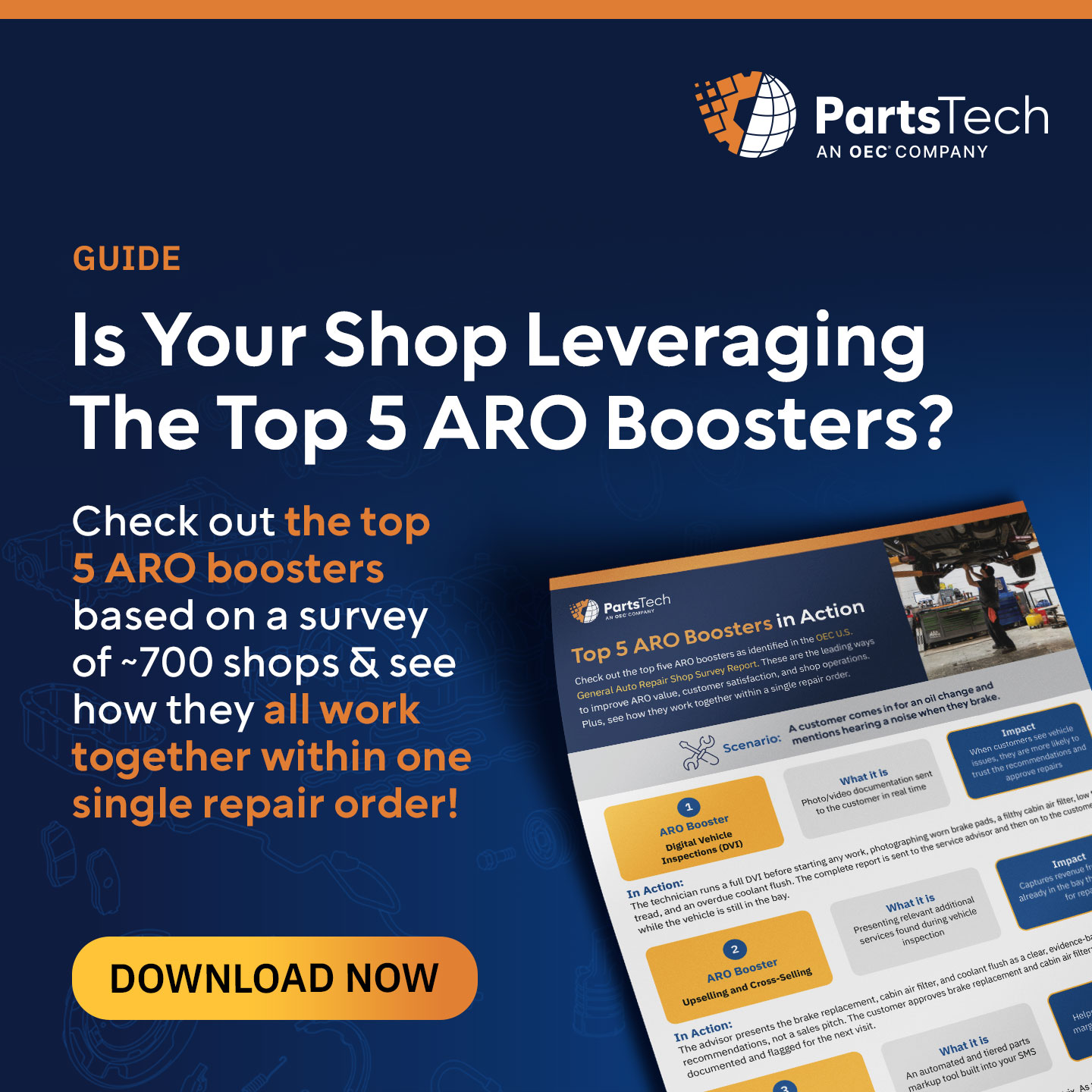 PSXLink dealership wholesale parts trends report paid social graphic
